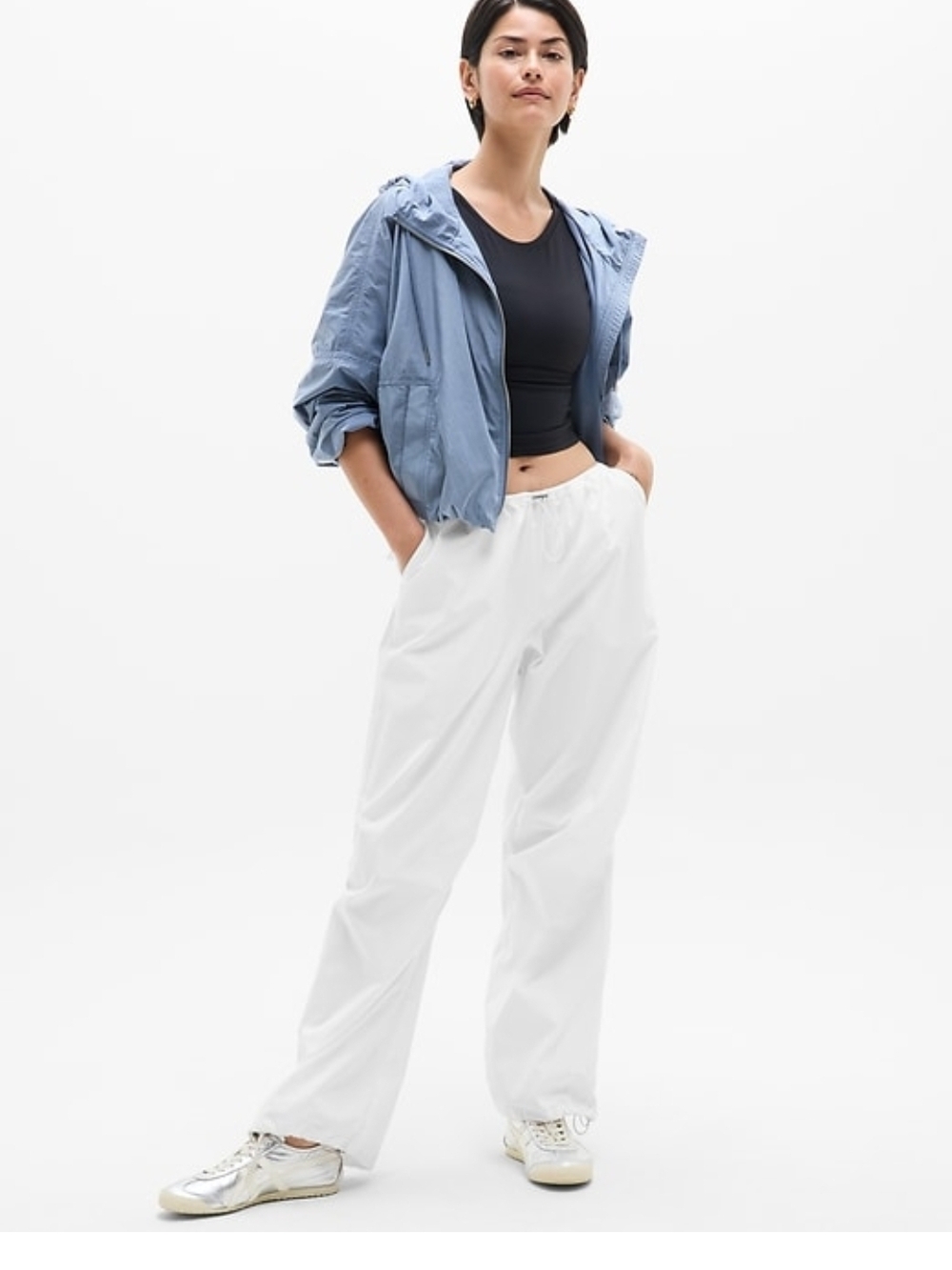 Athleta Women's White Lightweight Performance Pant.